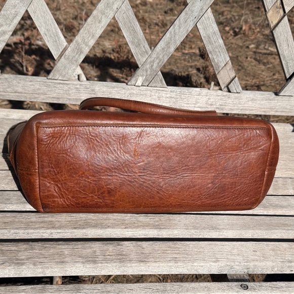 EUC Frye Leather Tote w/Removable Pouch - Picture 5 of 12